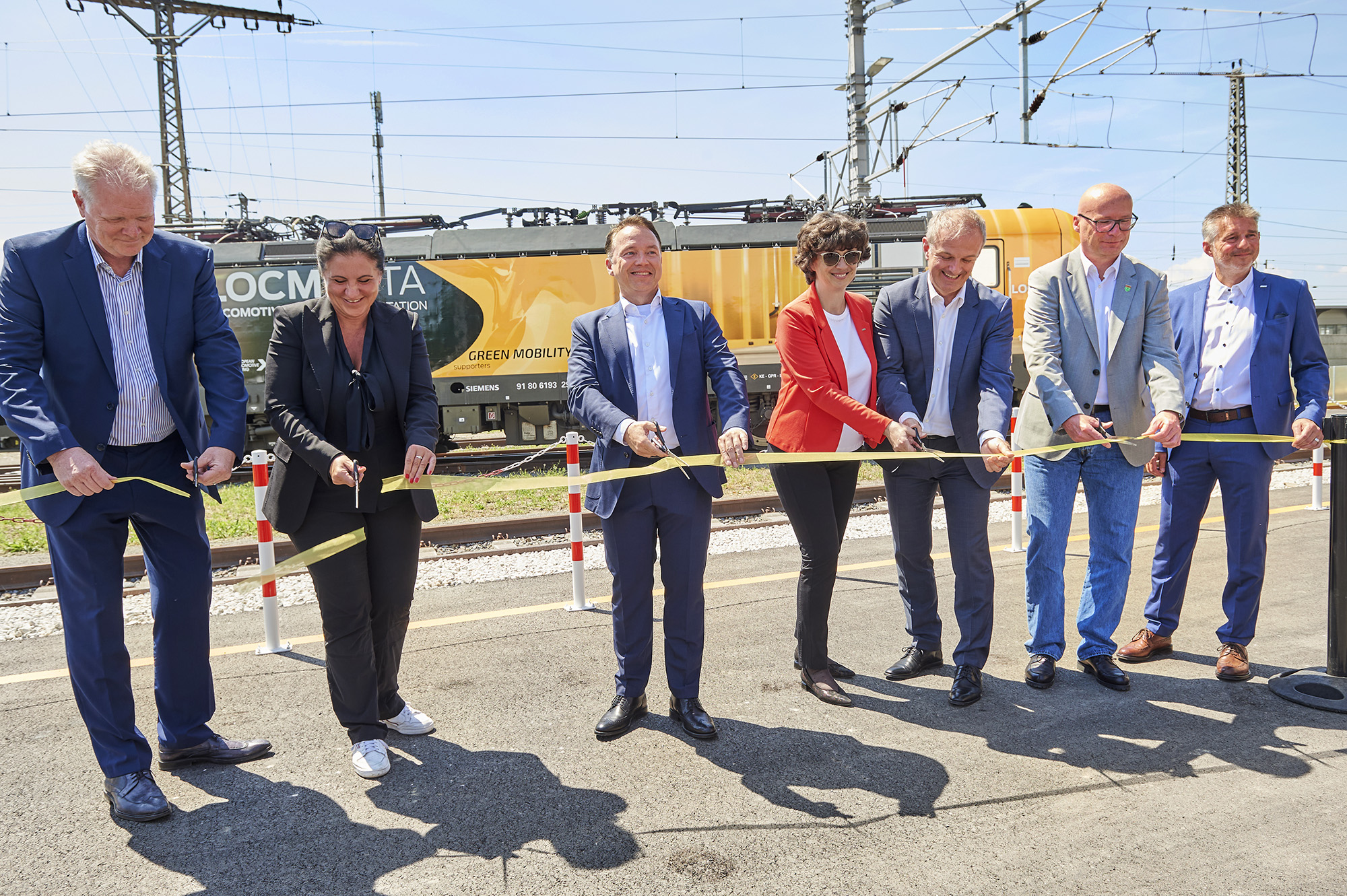 from left: Andreas Mandl (LTE-group), Sandra Gott-Karlbauer (ÖBB TT), Michael Baier (LTE-group), Emilia Andreeva-Moschen (ÖBB TT), Christoph Katzensteiner (ELL), Thomas Schwab (Gramatneusiedl), Michael Benda (LTE-group)