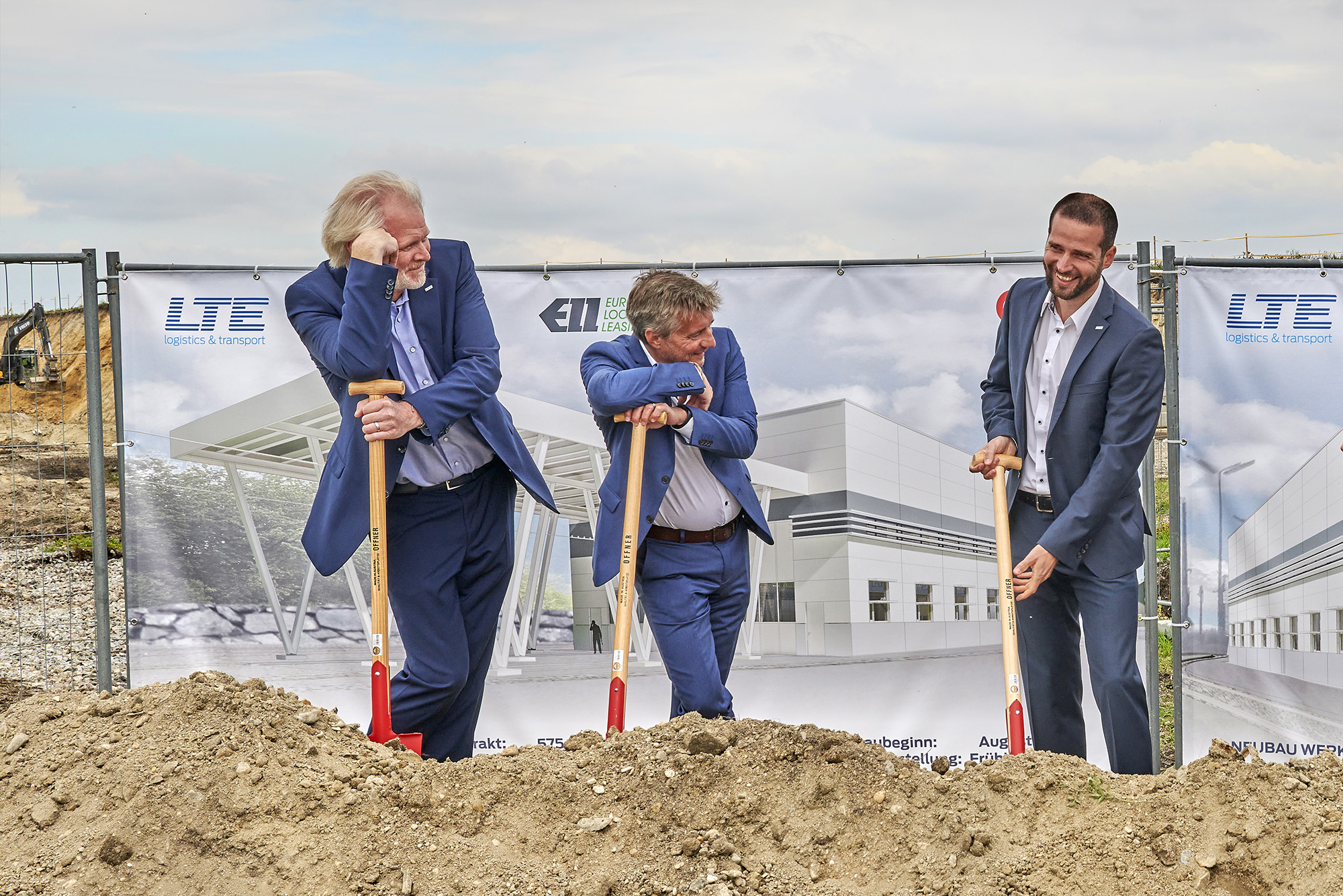 Groundbreaking - from left: Mandl, Benda, Kollnig